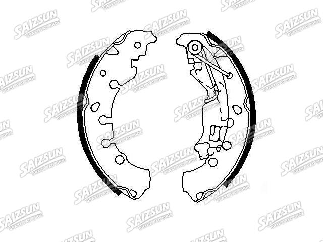 刹车蹄片 Brake Shoe Set:77363855