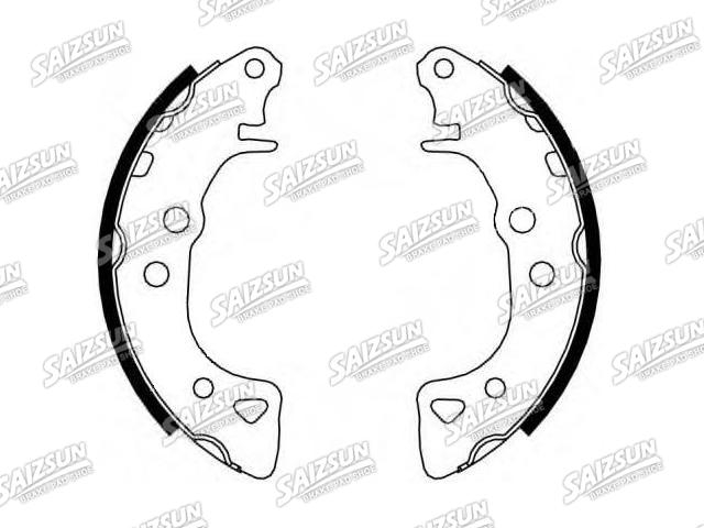 刹车蹄片 Brake Shoe Set:4241.5A