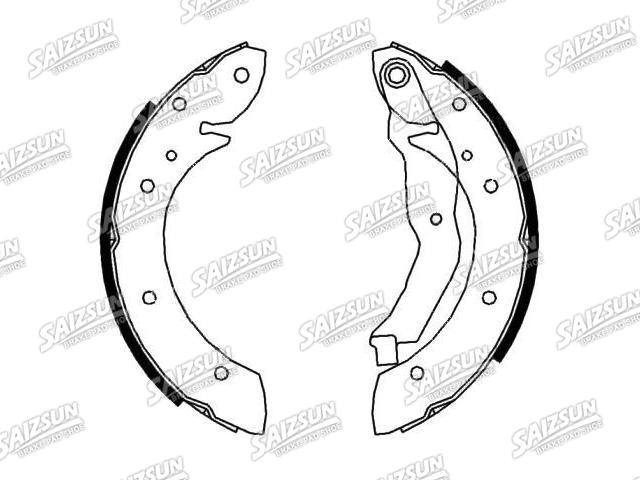 刹车蹄片 Brake Shoe Set:77 01 204 884