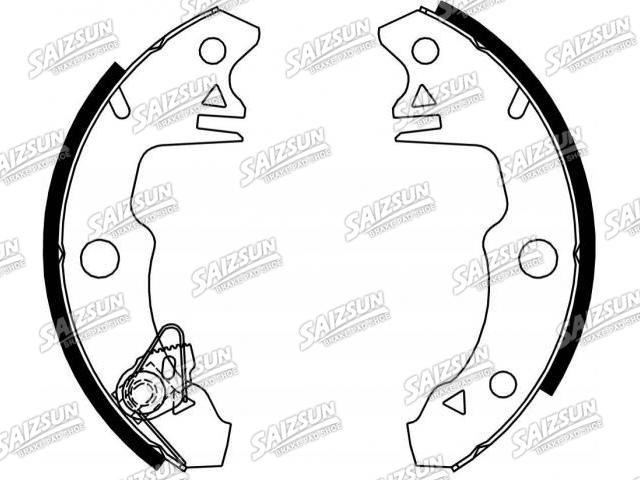 刹车蹄片 Brake Shoe Set:4241.99