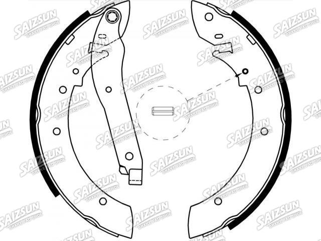 刹车蹄片 Brake Shoe Set:4238.33