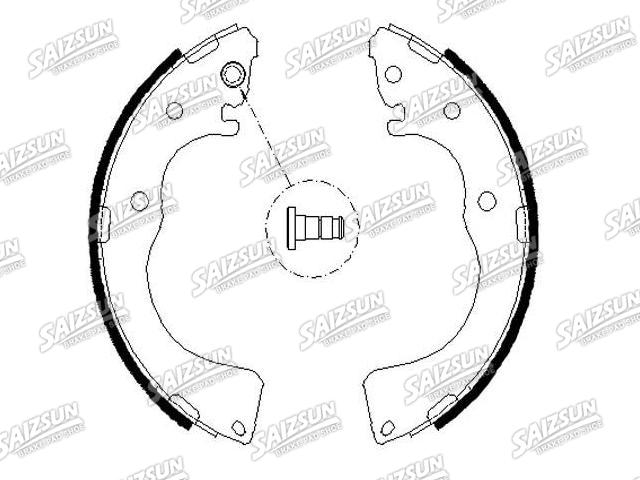 刹车蹄片 Brake Shoe Set:LLY2-26-38ZB