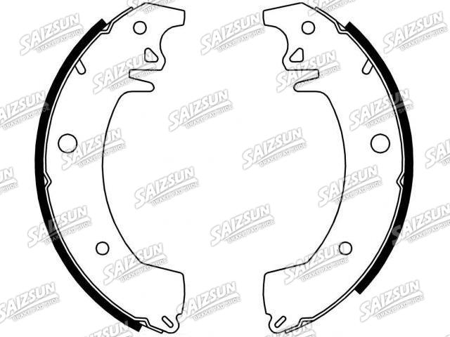 刹车蹄片 Brake Shoe Set:77 01 201 530
