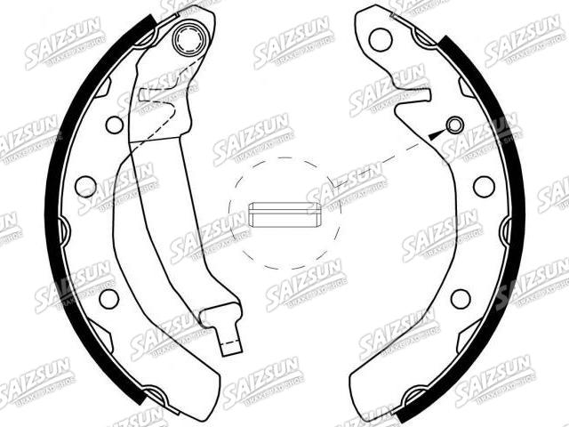 刹车蹄片 Brake Shoe Set:96268686