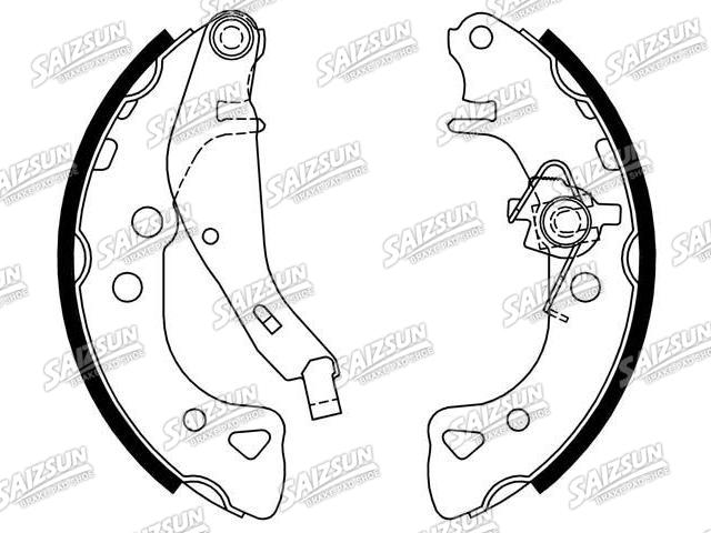 刹车蹄片 Brake Shoe Set:4241.E7