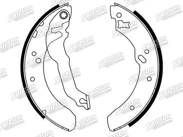 刹车蹄片 Brake Shoe Set:1 638 304