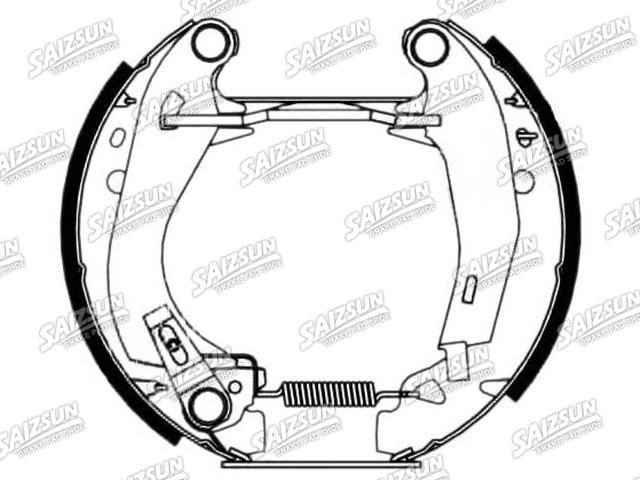 刹车蹄片 Brake Shoe Set:4241.6C