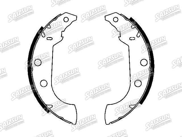 刹车蹄片 Brake Shoe Set:4241.55
