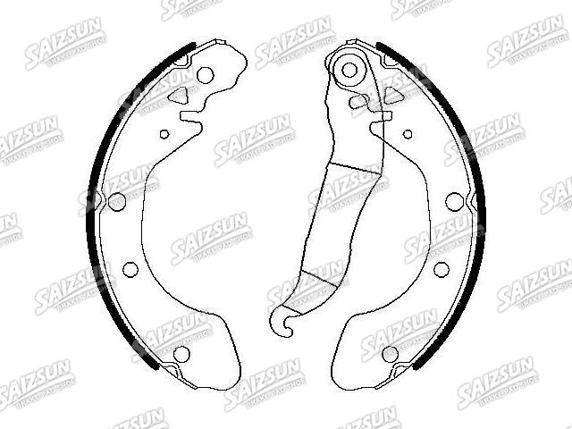 刹车蹄片 Brake Shoe Set:96349066