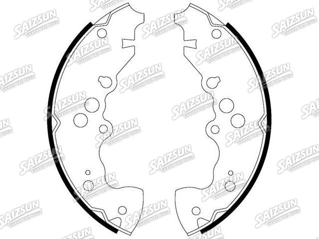刹车蹄片 Brake Shoe Set:53200-52D20