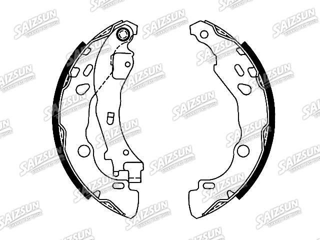 刹车蹄片 Brake Shoe Set:4241.L7