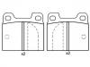 刹车片 Brake Pad Set:0060 750 556