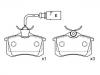 刹车片 Brake Pad Set:7M3 698 451