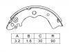 刹车蹄片 Brake Shoe Set:K1186