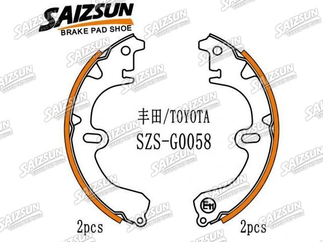 刹车蹄片 Brake Shoe Set:04495-20100