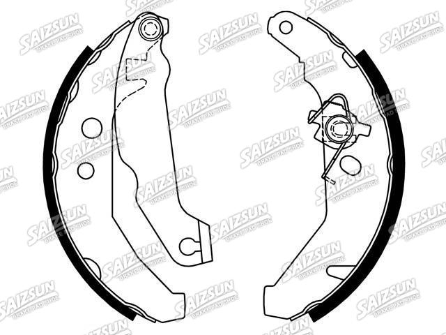 Bremsbackensatz Brake Shoe Set:1 041 483