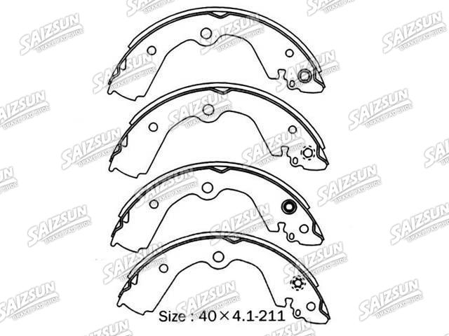 Bremsbackensatz Brake Shoe Set:NN2072