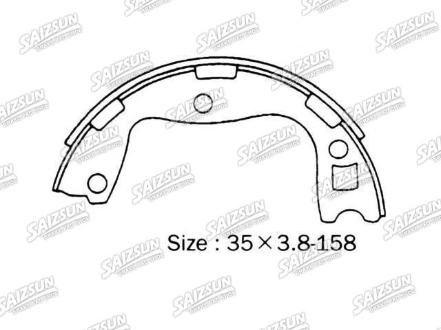 Bremsbackensatz Brake Shoe Set:44060-V0329