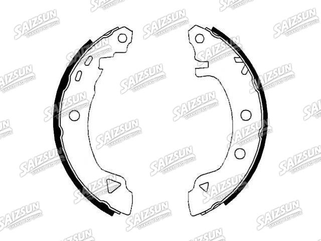 Bremsbackensatz Brake Shoe Set:77 01 203 749