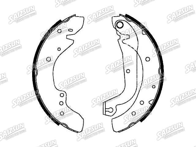 Bremsbackensatz Brake Shoe Set:77 01 202 720