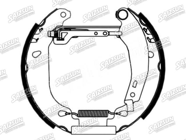 Bremsbackensatz Brake Shoe Set:77 01 205 098