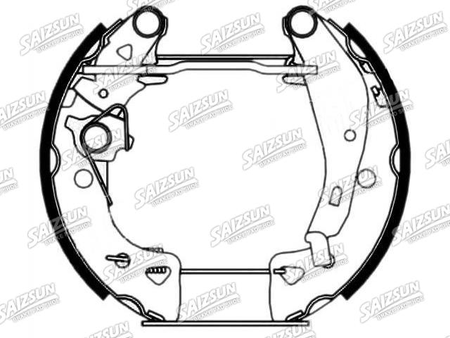 Bremsbackensatz Brake Shoe Set:4241.6A