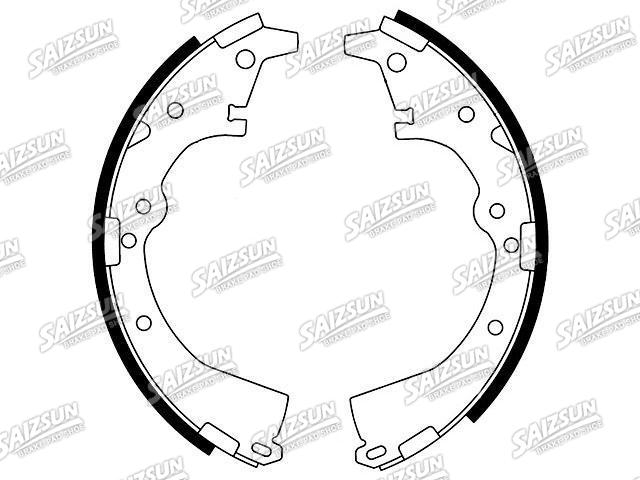 Bremsbackensatz Brake Shoe Set:04495-42060
