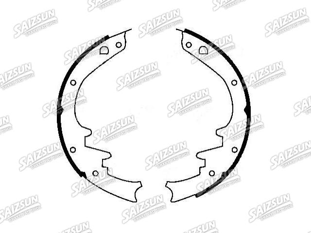 Bremsbackensatz Brake Shoe Set:D6OZ-2200-B