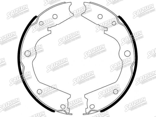 Bremsbackensatz Brake Shoe Set:43155-STX-A01