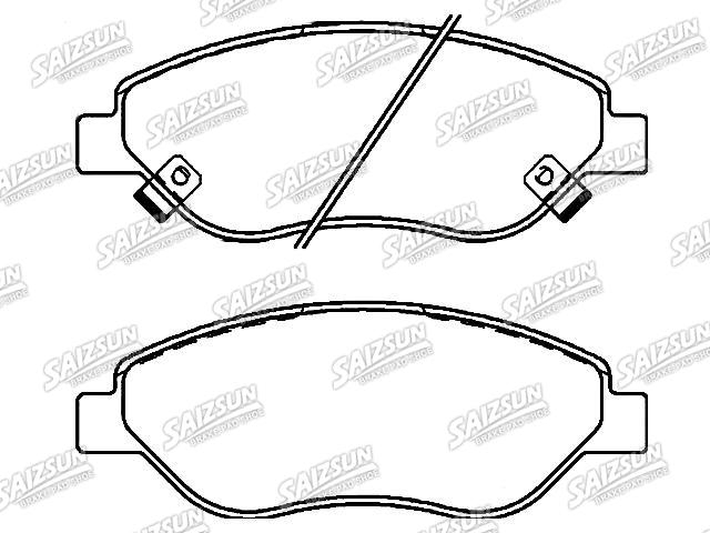 Bremsbelagsatz, Scheibenbremse Brake Pad Set:77367923