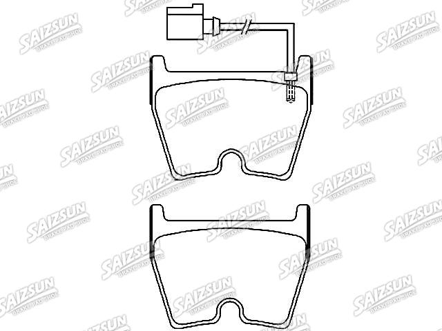 Bremsbelagsatz, Scheibenbremse Brake Pad Set:8V0 698 151 H