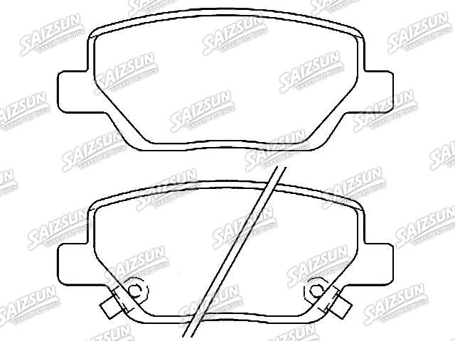 Bremsbelagsatz, Scheibenbremse Brake Pad Set:77367717