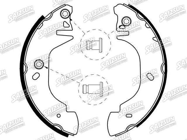 Bremsbackensatz Brake Shoe Set:1 014 316