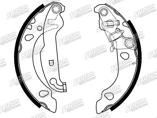 Bremsbackensatz Brake Shoe Set:1 123 789