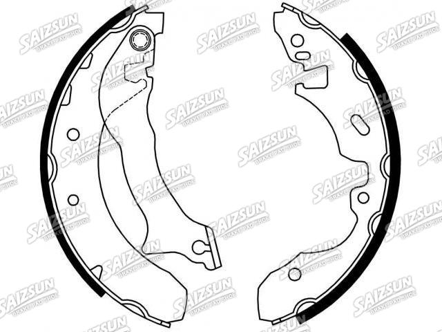 Bremsbackensatz Brake Shoe Set:7 055 297