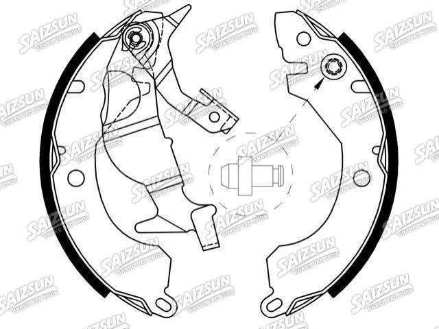 Bremsbackensatz Brake Shoe Set:MB366443