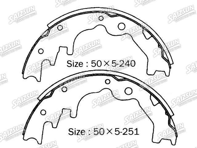 Bremsbackensatz Brake Shoe Set:NN3563