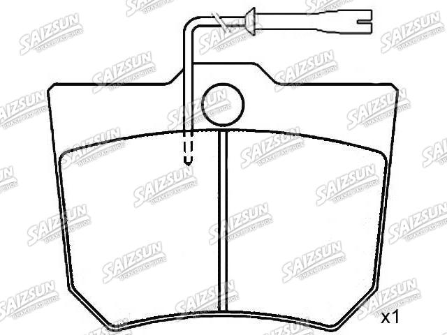 Bremsbelagsatz, Scheibenbremse Brake Pad Set:120426