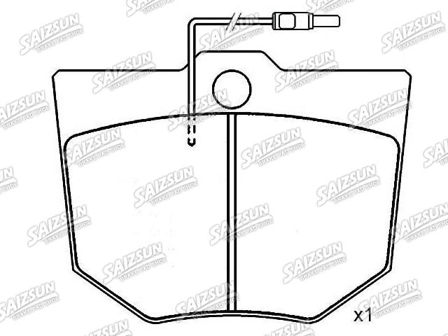 Bremsbelagsatz, Scheibenbremse Brake Pad Set:121017