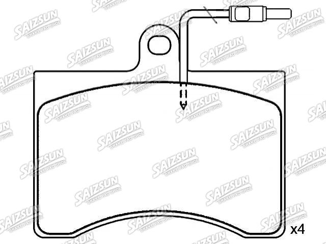 Bremsbelagsatz, Scheibenbremse Brake Pad Set:75 450 763