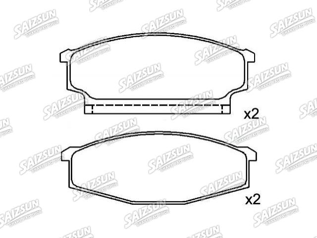 Bremsbelagsatz, Scheibenbremse Brake Pad Set:41060-T7891