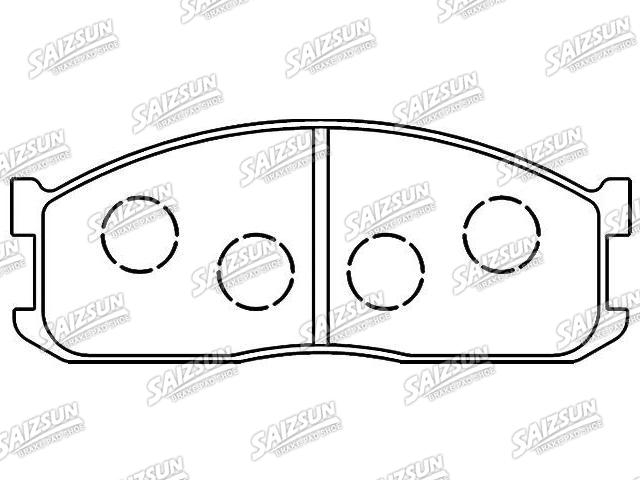 Bremsbelagsatz, Scheibenbremse Brake Pad Set:SE96-33-28Z 9A