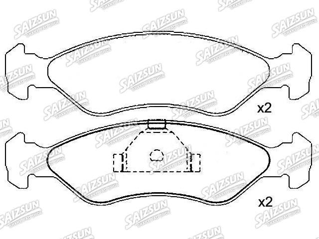 Bremsbelagsatz, Scheibenbremse Brake Pad Set:55200-84500