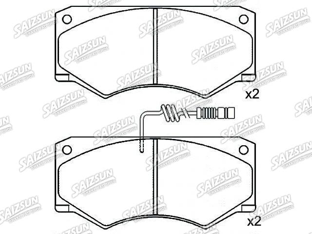 Bremsbelagsatz, Scheibenbremse Brake Pad Set:601 420 76 20