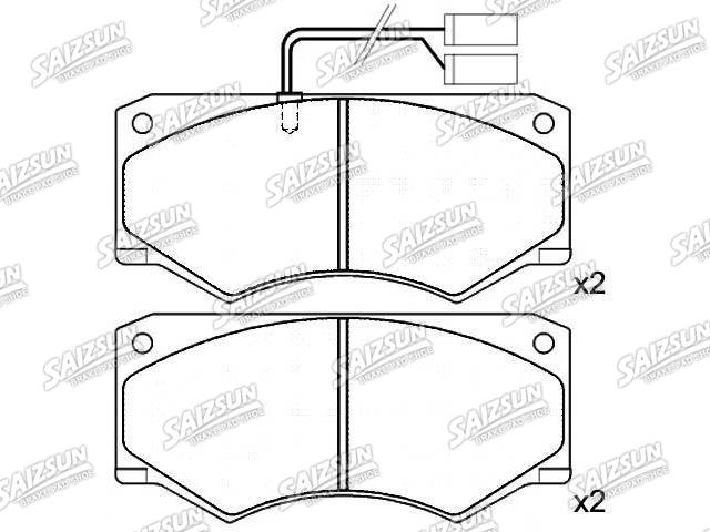 Bremsbelagsatz, Scheibenbremse Brake Pad Set:190 6243