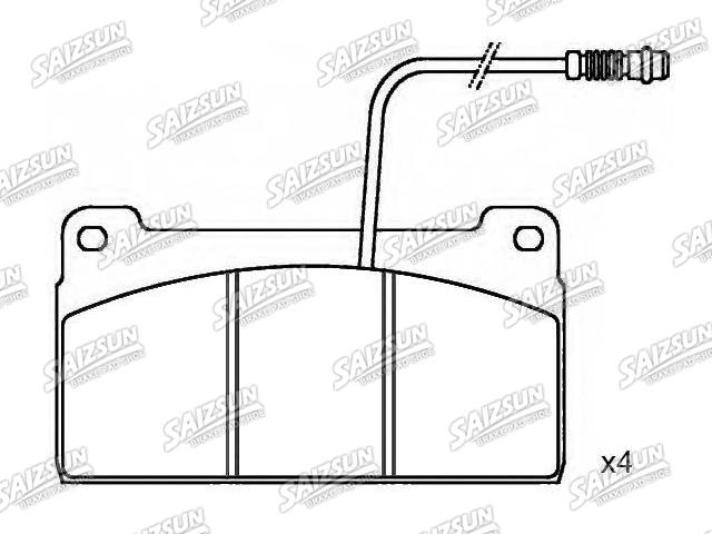 Bremsbelagsatz, Scheibenbremse Brake Pad Set:001 420 91 20