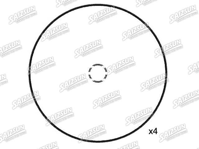 Bremsbelagsatz, Scheibenbremse Brake Pad Set:150762