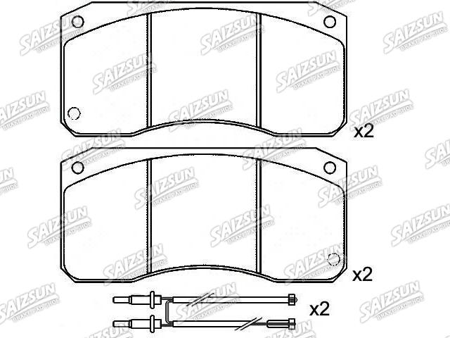 Bremsbelagsatz, Scheibenbremse Brake Pad Set:5000 297 345