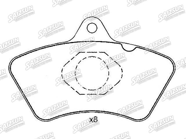 Bremsbelagsatz, Scheibenbremse Brake Pad Set:8 284 058 204