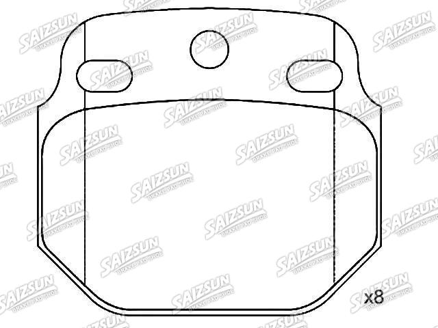 Bremsbelagsatz, Scheibenbremse Brake Pad Set:190 6118